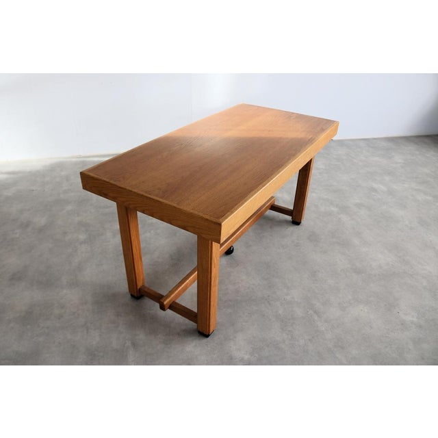 Art Deco Conference Table in Oak, 1930s For Sale - Image 4 of 11