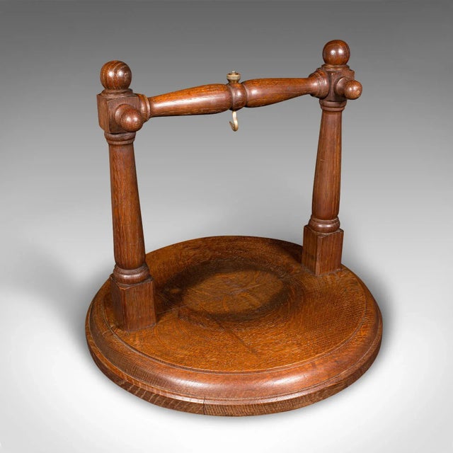 Wood 1920's Antique Regimental Gong For Sale - Image 7 of 9