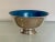 Turquoise Vintage Paul Revere Silver Plate Turquoise Bowl For Sale - Image 8 of 8