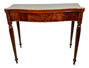 Mid 20th Century Flame Mahogany Game Table / Desk