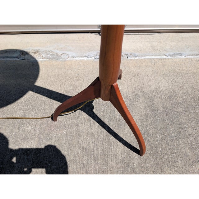 1970s Shaker Sculptural Solid Wood Floor Lamp, Cherry by Shaker Workshops, c.1970s For Sale - Image 5 of 5