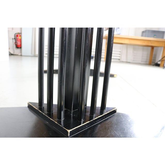 Art Nouveau Round Black Lacquered Table from Thonet, 1920s For Sale - Image 16 of 18