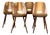 Dining Lollipop Chairs by František Jirák for Tatra, 1960s, Set of 4 For Sale