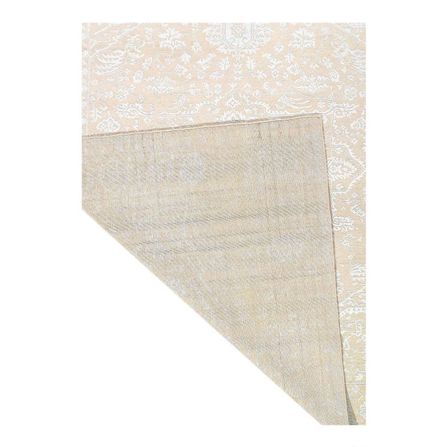 Modern Fine Hand Knotted Modern Rug For Sale - Image 3 of 4