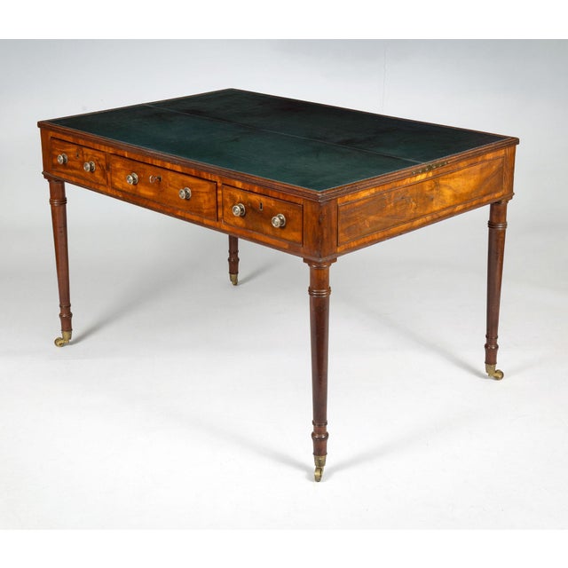 Victorian Mid 19th Century Victorian Mahogany Flip-Top Writing Table For Sale - Image 3 of 13