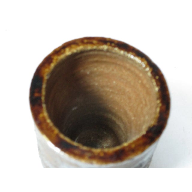 Tribal 1970s Studio Pottery Vase Signed Ceimee 75 For Sale - Image 3 of 6