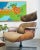 1960s Vintage Leather Plycraft Lounger & Ottoman For Sale - Image 5 of 10
