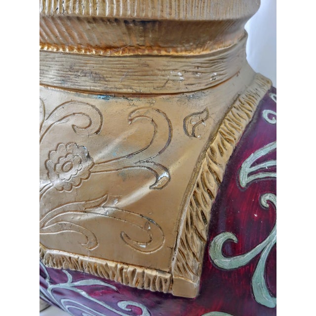 Vintage Universal Statuary Corp. Chicago, Illinois Plaster Elephant