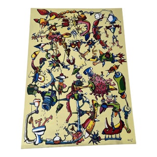 2006 "Transformation" Graffiti Pop Art Canvas by Ferenc Balint For Sale