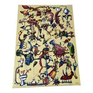 2006 "Transformation" Graffiti Pop Art Canvas by Ferenc Balint