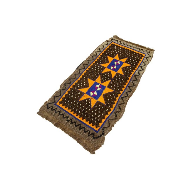 Vintage Handknotted decorative mini rug from Kars region of Turkey. Approximately 45-55 years old. In very good condition.