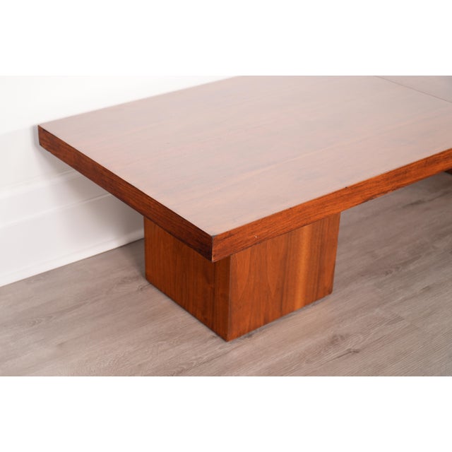 Wood 1960s Expandable Walnut Coffee Table John Keal for Brown Saltman For Sale - Image 7 of 13