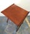 Maroon Vintage TV Stand on Wheels by De Baggis, 1950s For Sale - Image 8 of 9