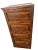 Brown Vintage Tiger Oak File Cabinet Four Locking Drawers, Paneled Sides Legal Size For Sale - Image 8 of 12