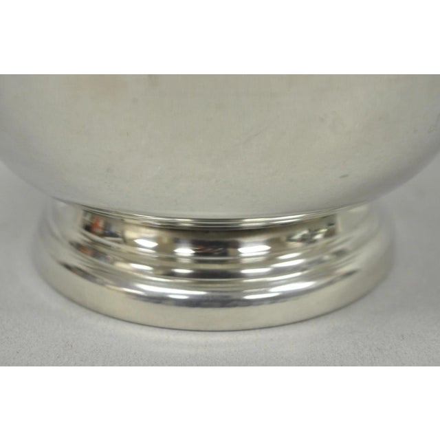 Vintage Regency Style Silver Plated Pewter 1993 Merion Golf Club Award Bowl For Sale - Image 4 of 12