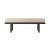 With a boxed leather upholstered cushion, the frame of this naturally designed upholstered bench is skillfully hand-...