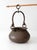 Metal Antique Hand Hammered Copper Hearth Pot With Iron Swing Handle For Sale - Image 7 of 14