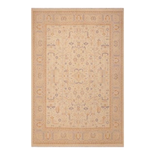 Boho Chic Sun Faded Beige/Gray Wool Rug - 8'1'' X 9'10'' For Sale