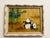 Vintage Chinoiserie Painting on Cork, Framed For Sale - Image 9 of 10