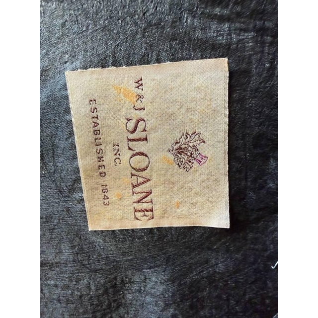 Pair of Vintage George II Queen Anne Style Shepherds Crook Library Open Armchairs by W & J Sloane For Sale - Image 17 of 18