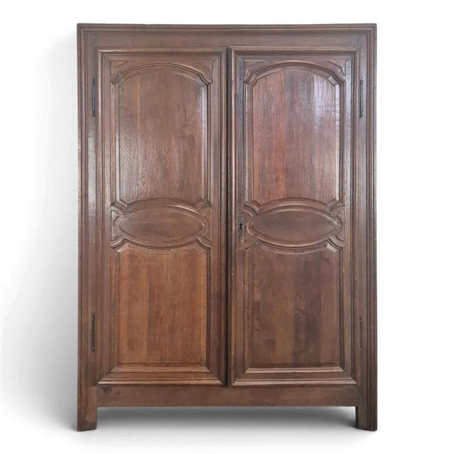 Brown Vintage Wardrobe in Oak For Sale - Image 8 of 8