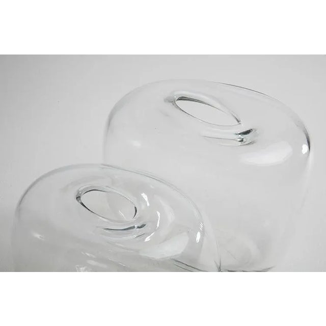 Vintage Glass Vases, 1970s, Set of 2 For Sale - Image 3 of 6