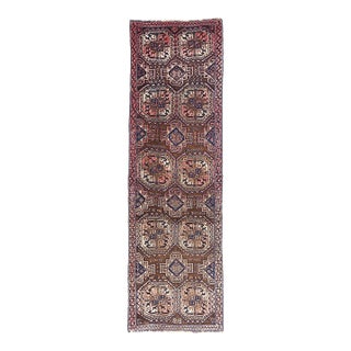 Late 19th Century Persian Shiraz Rug Runner, 03'10 X 12'05 For Sale