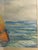 Watercolor Paining of a Boat Floating on the Ocean Signed by Artist For Sale In Los Angeles - Image 6 of 7
