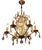 French Provincial Chandelier with Trimmings For Sale