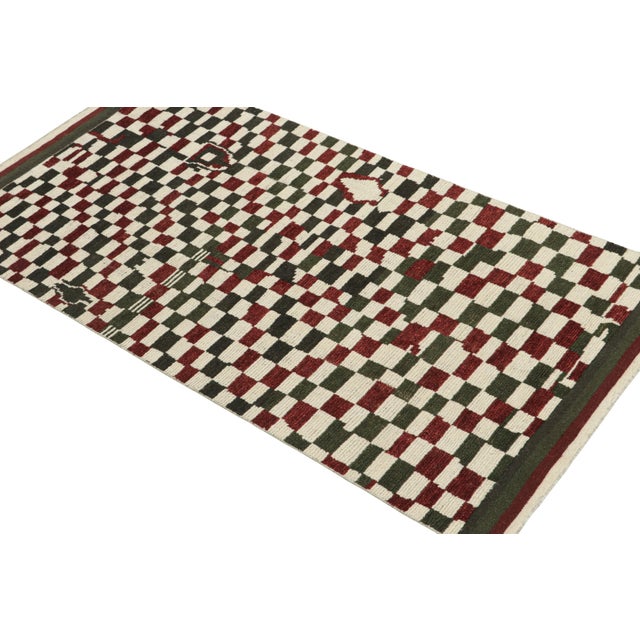 This contemporary 4x8 rug is a grand entry in Rug & Kilim's new Moroccan Collection—a bold take on the iconic style. Hand-...