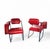 Red Leather Chairs by Eileen Gray for Alivar, Set of 2 For Sale - Image 11 of 18