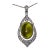 Certified Natural 28.17Cts Diamond Green Tourmaline 18K Gold Art Deco Slide Pendant Necklace For Sale