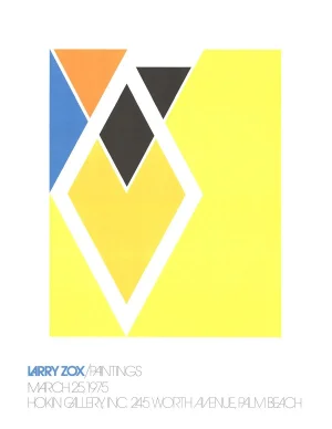 1975 Larry Zox Palm Beach Lithograph Poster