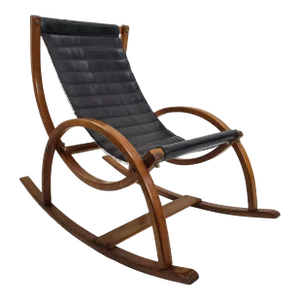 Mid 20th Century Mid-Century Modern Children's Sling Rocking Chair in the Style of Jerry Johnson