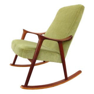 Mid Century Ingmar Relling Teak Rocking Chair for Westnofa ~ Vintage Lounge Rocker For Sale