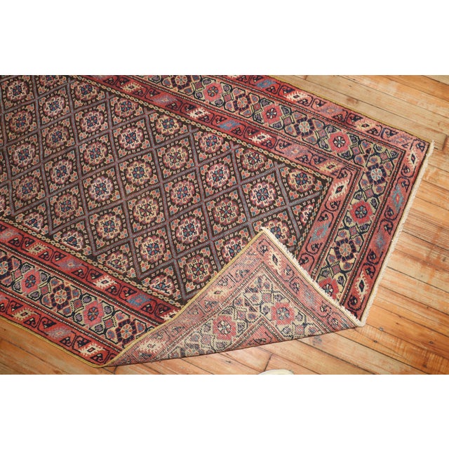 An authentic handmade antique Persian Ferehan runner. 3'5'' x 8'2'' Designed for a regional aristocratic clientele, the...