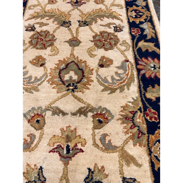 2ft 7in × 9ft Jaunty Legacy Collection Le-75 Wheat Wool Runner Rug For Sale In San Francisco - Image 6 of 12
