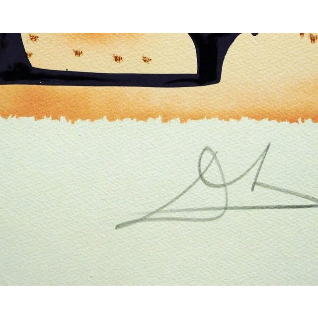 Salvador Dalí Salvador Dali "Christopher Columbus" Hand Signed Authentic Artwork For Sale - Image 4 of 6