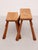 Gold Set of Brutalist Alpine Stools, 1950s For Sale - Image 8 of 18