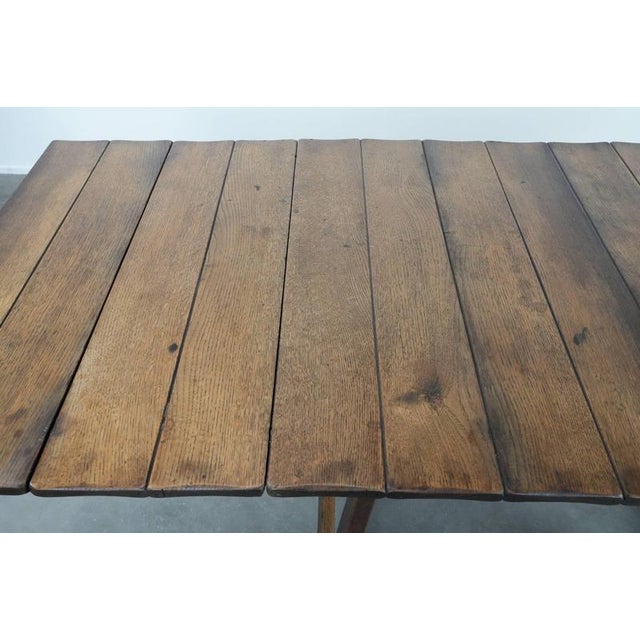 Antique Swiss Folding Dining Table in Oak, Mid-19th Century For Sale - Image 11 of 18
