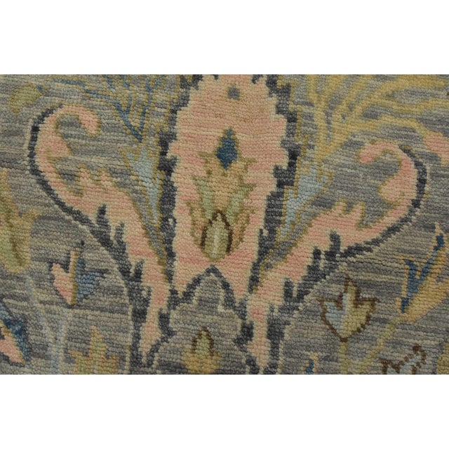 2020s Anatolia Rug 8′ X 9’6” Gray Wool Hand-Knotted Oriental Carpet For Sale - Image 5 of 15