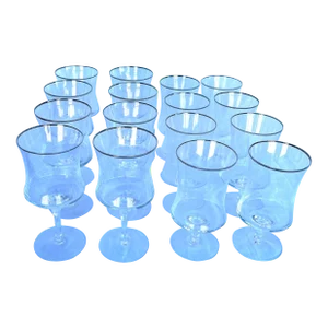 1960’s Vintage Drinking Glasses- Set of 16