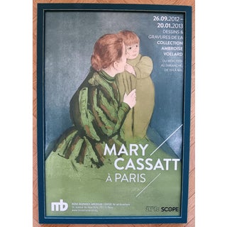 Original Framed Exhibition Poster, Vollard Collection by Mary Cassatt, 2012 For Sale