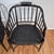 Late 20th Century Late 20th Century Baker Furniture Attrib. Black & Gold Regency Faux Bamboo Cane Seat Arm Chairs, a Pair For Sale - Image 5 of 11