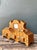 Vintage Handcrafted Matchstick Mantle Clock For Sale - Image 9 of 18