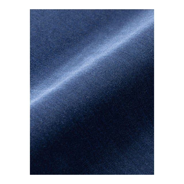 Sample - The House of Scalamandré Tudor Velvet Fabric, Lapis For Sale