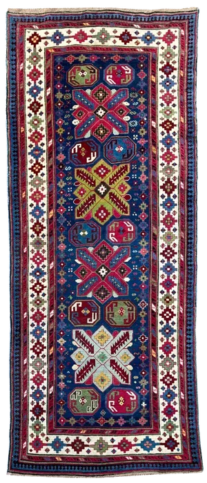 Antique Caucasian Talish Runner Rug, 1890s