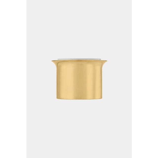 2020s Hudson Valley Lighting Noxon 7 in. 1 Light Flush Mount in Aged Brass Finish For Sale - Image 5 of 6