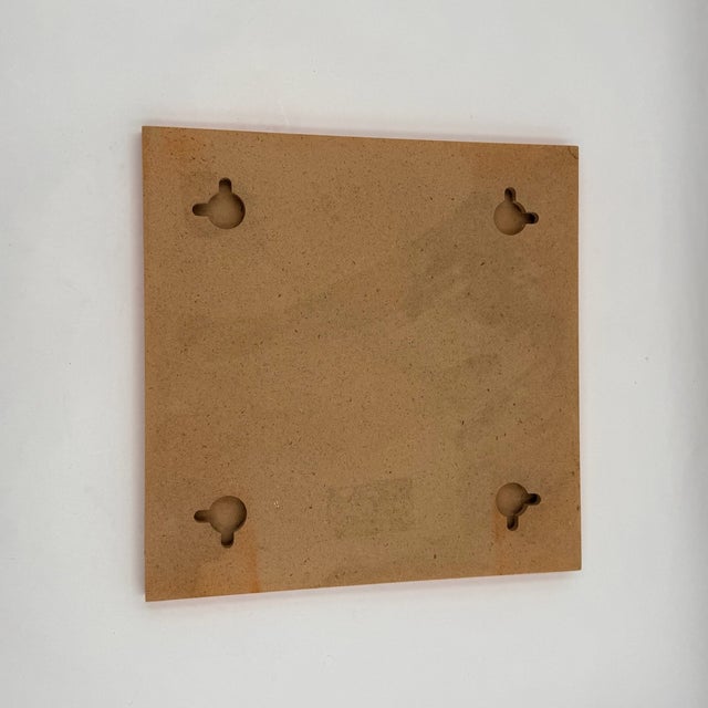 Geometric Orange Triple Wall Mirror, 1980s For Sale - Image 12 of 13
