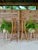 Vintage Pair of Faux Bamboo and Woven Rattan Plant Stands For Sale - Image 10 of 12